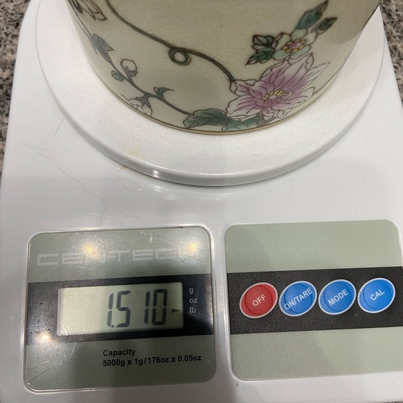 VTG Powder Trinket Jar Box With 2 Birds & Beautifully Colored Crackle Glaze - Picture 13 of 13